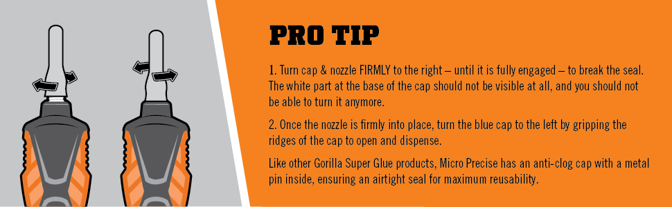 Gorilla Micro Precise Super Glue precision dispensing