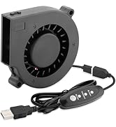 AmRunJe 75mm x 15mm USB Cooling Blower Fan 5V DC Brushless Small Computer Case Fan for Cooling 3D...
