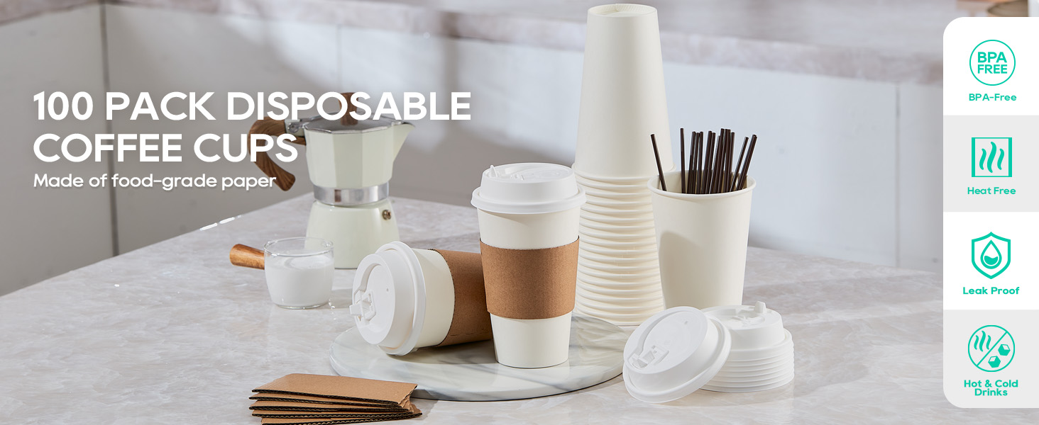 coffee cups with lids