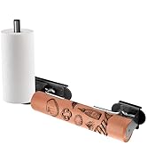 Pop-and-Lock Roll Rack for Traeger, Goldusk Adjustable 2 in 1 Paper Holder for Ironwood/XL,Flatro...