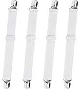 Bed Sheet Straps, Sopito Adjustable Elastic Fitted Sheet Straps Fasteners Non Slip Mattress Clips...