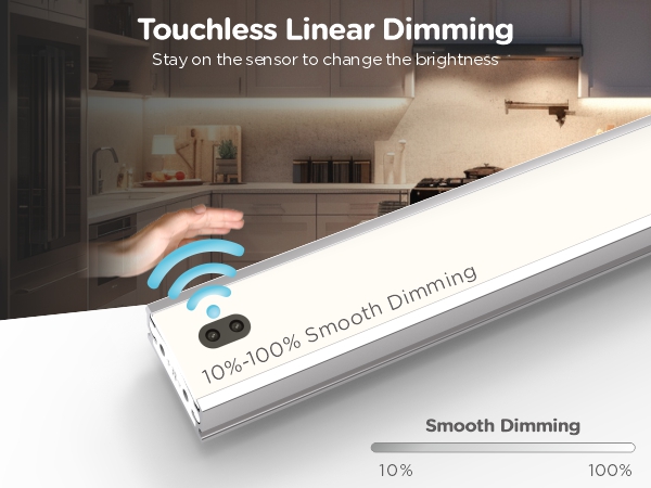 Hand Wave Under Cabinet Lighting