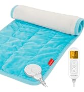 Comfytemp Weighted Heating Pad for Period & Back, 2.2lb Extra Large Heated Pad, 12" x 24" XL Elec...