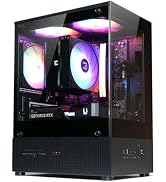 Zalman CUBIX-G Micro-ATX MATX Compact Mini Tower Gaming PC Case, Black | Includes 3x 120mm FRGB F...