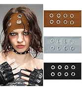 Mesovor 3 Pack Fashion Grommet Wide Headbands for Women, Hollow Out Eyelets Elastic Head Bands | ...