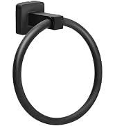 Towel Holder for Bathroom Wall Matte Black Towel Ring Hand Towel Holder Stainless Steel Heavy Dut...