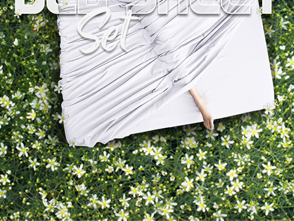 queen white sheet set