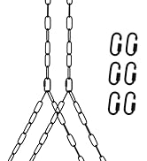 6Pack Porch Swing Chain Kit Heavy Duty Porch Swing Hanging Chain Kit Adjustable Coated Chains for...