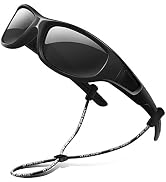 RIVBOS Kids Sunglasses Polarized UV Protection Flexible Rubber Glasses Shades with Strap for Boys...