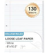 White loose leaf paper