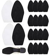 PH PandaHall 20pcs Suede Soles Self Adhesive Half Soles Shoes Pads Non-Slip Shoe Sole Protectors ...