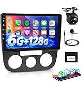 Android Car Stereo for VW Jetta 2006-2010 with Wireless CarPlay Android Auto, 8 Core 6G+128G 10.1...