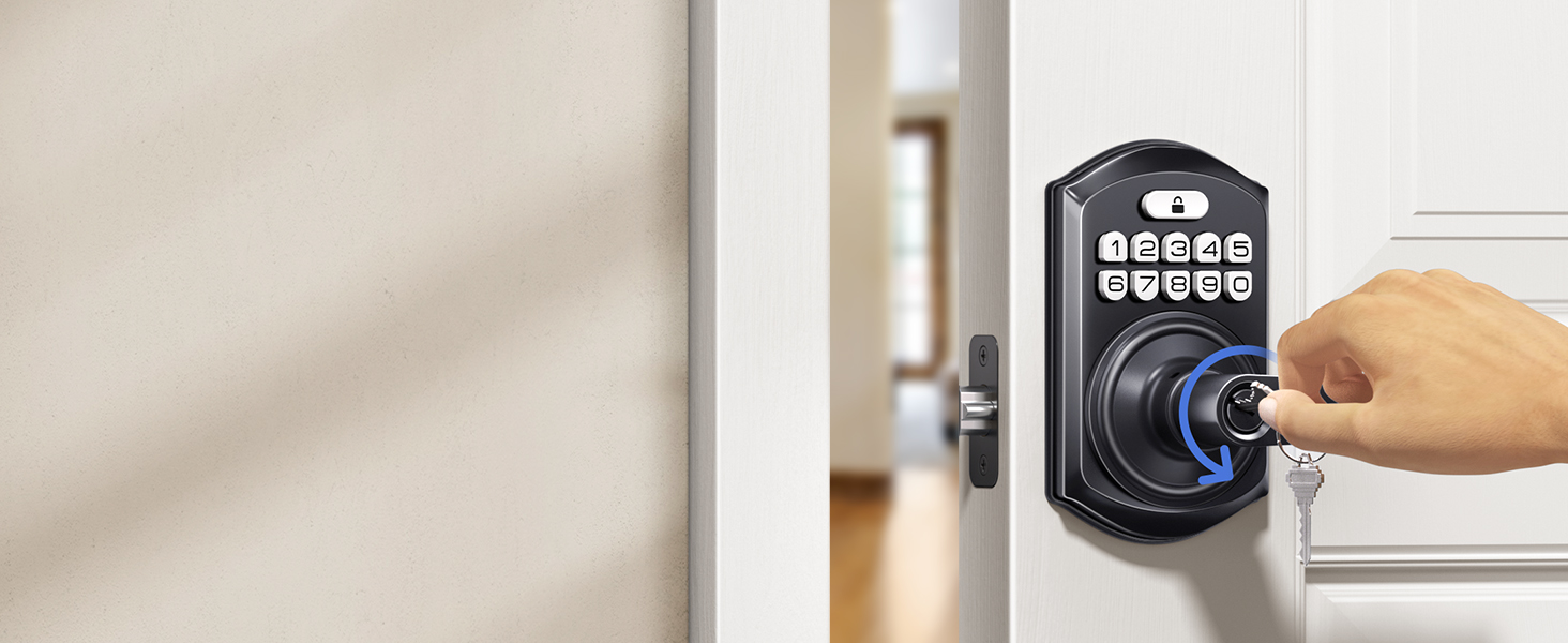 Includes backup keys for emergency access