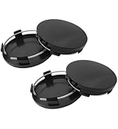 yorpyep 4 PCS Wheel Center Caps, Dust-Proof and Rust-Proof Snap-on Protector, Plastic Electroplat...