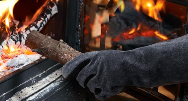 fire gloves for fire pit grilling gloves heat resistant fireplace gloves