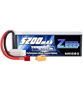 Zeee 3S Lipo Battery 5200mAh 11.1V 50C RC Battery with Deans and XT60 Connector Soft Case Battery...