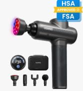 RENPHO Active 2 Red Massage Gun with 850nm Infrared Heating & 3 Light Modes | Deep Tissue Percuss...