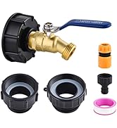 275-330 Gallon IBC Tote Tank Adapter,3-Size IBC Tote Hose Adapter, 2.44
