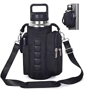 AORTDES Magnetic Gym Tote,18-40oz Water Bottle Bag Holder,Neoprene Case Pouch with Phone Pocket,M...