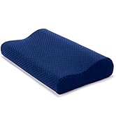 Carex Contour Pillow - Cervical Pillow and Neck Pillow for Sleeping - Memory Foam Neck Pillow