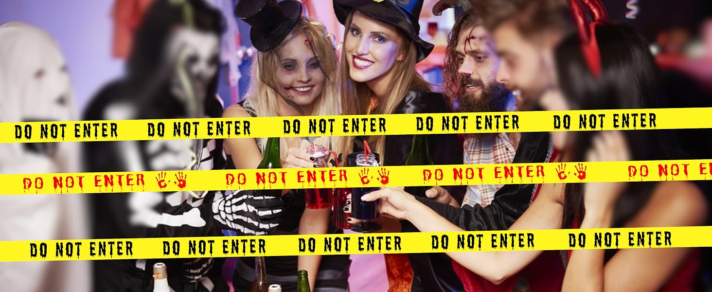 Halloween Decorations Caution Tape