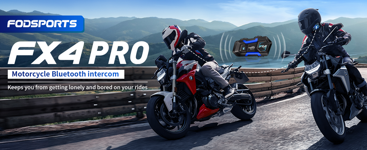FX4 motorcycle bluetooth intercom