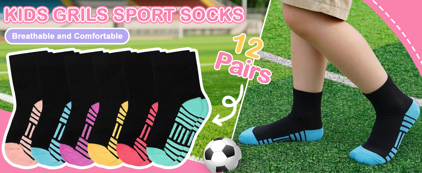 KIDS GRILS SPORT SOCKS