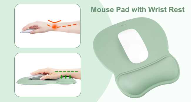 Ergonomic Mouse Pad and Keyboard Wrist Rest