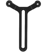 Lens Support Bracket, Adjustable 2 Wheeled Y Shaped Lens Support Frame with 71.5mm Vertical Adjus...
