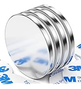 Junarter 4 Pack Disc Magnets,Super Strong Adhesive Magnets, Fridge Magnets with Double-Sided Adhe...