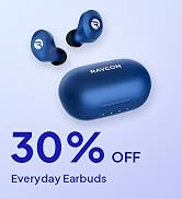 Raycon Everyday Bluetooth Wireless Earbuds with Microphone - Active Noise Cancelling, Sweat & Wat...