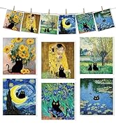 VISSTREE Black Cat Swedish Dishcloths for Kitchen, 6 Pack Cute Fun Reusable Swedish Dish Cloth, A...