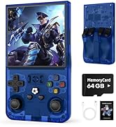 R36MAX Retro Handheld Game Console, 64GB Retro Gaming Console with 4.0 Inch Screen, Portable Vide...
