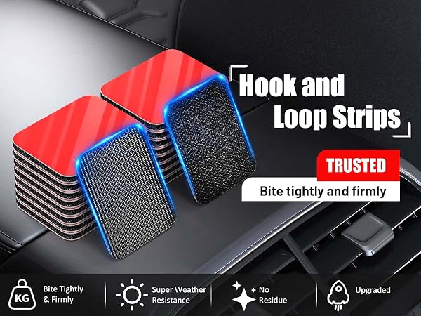 Hook and Loop Strips with Super Adhesive Heavy Duty, Heat Resistant Waterproof