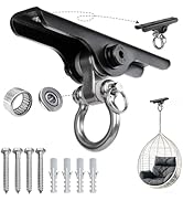 ZoeZure Heavy Punching Bag Hanger | Wall/Ceiling Mount Hook with 180° / 360° Rotation | Wood Beam...