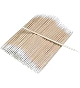 200 Pcs Double Pointed Cotton Swabs for Nails, 4 Inch Lint Free Microblading Cotton Swab for Make...