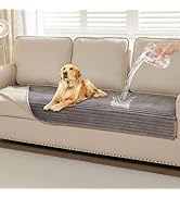 HAOMAIJIA Waterproof Couch Cover for Dogs Washable,Fuzzy Pet Couch Covers for Sofa,Thick Soft Dog...