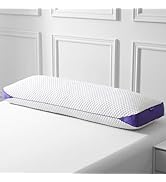 HOMELAB Adjustable Shredded Memory Foam Body Pillow, Cooling Long Pillow with Washable Cover, Ful...