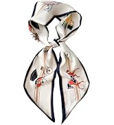 RFQMNO Hair Scarf for Women - 53"x5.3" Purse Scarf, Extra Long Satin Wrap, Versatile Belt & Boho ...