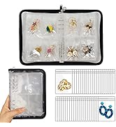 LingLingo Earring Organizer Case Travel Jewelry Organizer Transparent Jewelry Storage Book for Ne...