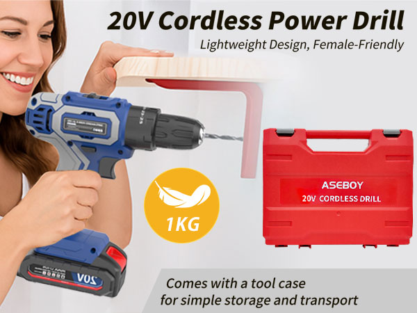 cordless drill with battery and charger