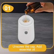 add oil you like in the diffuser