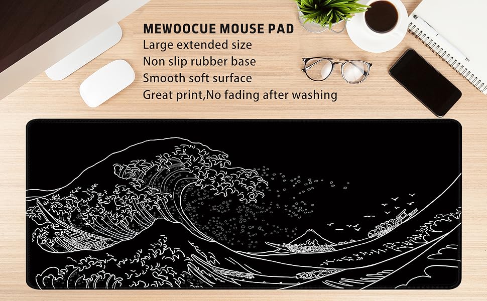wave mouse pad