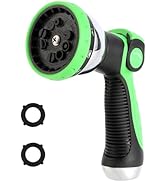 AnyEasy Garden Water Hose Nozzle Metal Heavy Duty Sprayer Thumb Control with 10 Spray Modes Suita...