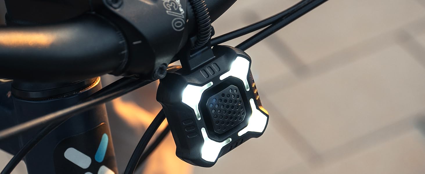Ziren-V2 Bike Horn & Light – 120dB horn, LED headlight, waterproof, USB rechargeable