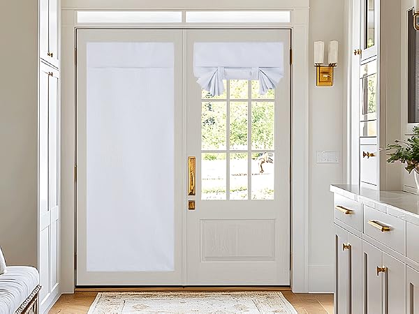 french door curtain