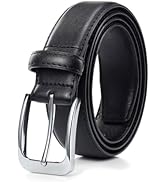 Bighake Men's Genuine Leather Dress Belt, Handmade Leather Jeans Belt for Men Work Business and C...