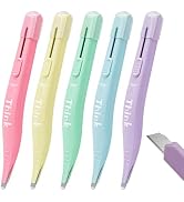 THINKLEARN 2-in-1 Staple Remover Tool and Box Cutter, Auto-Retractable Utility Knife with Staple ...