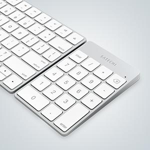 Aluminum Slim Wireless Rechargeable Keypad