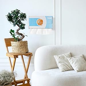 wall tissue box holder for living room
